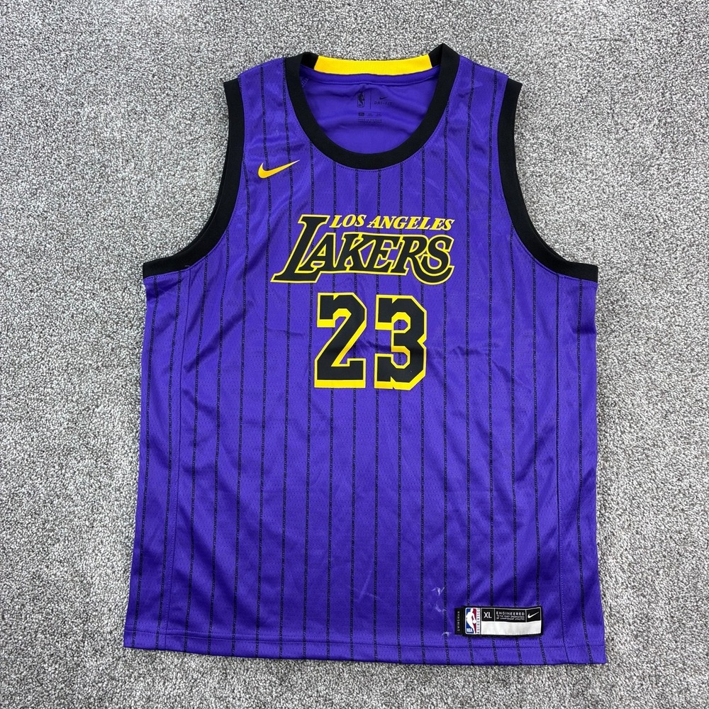 Nike Los Angeles Lakers Jersey Mens XL City Edition LeBron James 23 NBA 2018-19